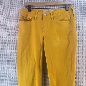 Levis Made‎ & Crafted Empire Skinny Jeans Womens Yellow Mustard Denim 01140-0027